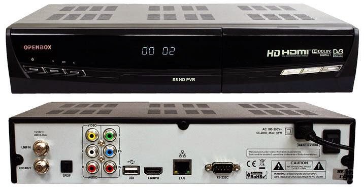 OpenBox S5 HD PVR Satellite Receiver Software