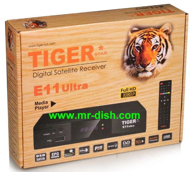 TIGER E11 ULTRA Satellite Receiver New Software, Tools