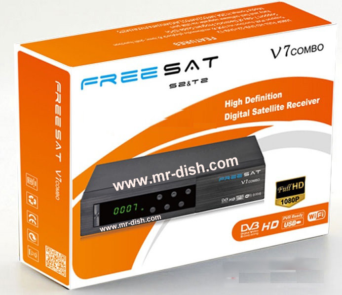 Freesat V7 Combo HD Satellite Receiver New Software Autoroll Powervu