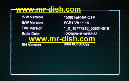 1506t F Scb1 Hd Receiver New Powervu Software Iptv Active Mr Dish
