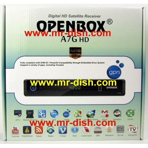 OPENBOX A7G HD Receiver New Autoroll Powervu Software