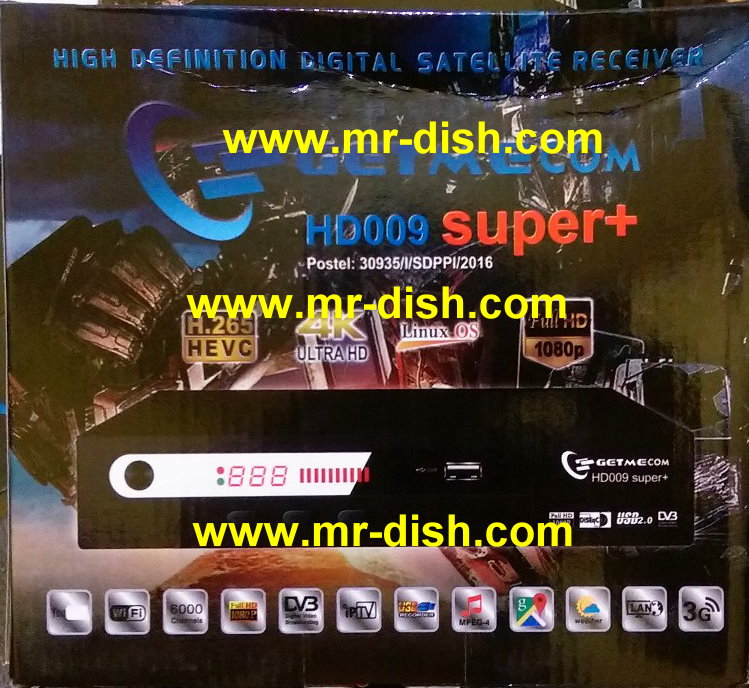 GETMECOM HD009 SUPER+ Receiver New Autoroll Powervu Software