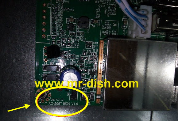 PROTOCOL AO-S06T 501 V1.0 BOARD RECEIVER NEW POWERVU SOFTWARE