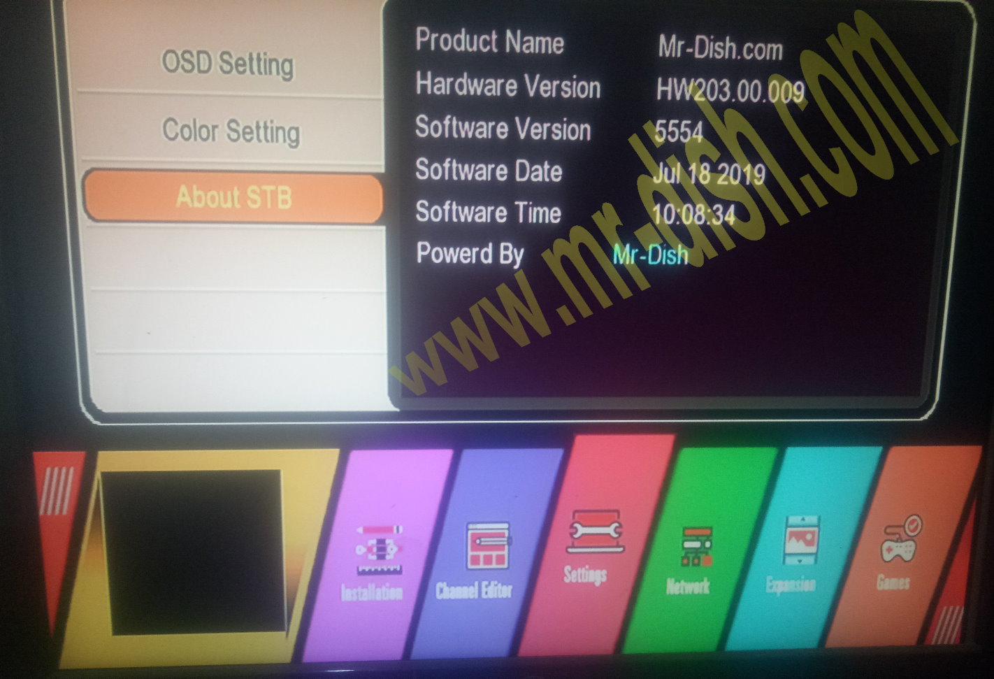 GX6605S HW203.00.009 CCCAM & TEN SPORT OK SOFTWARE