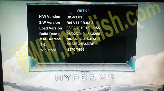 HYPER X7 RECEIVER POWERVU SOFTWARE TEN SPORT OK