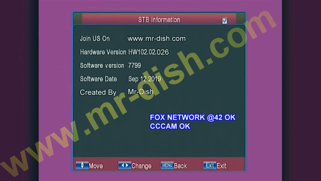 ALI3510C HW102.02.026 POWERVU SOFTWARE PRUPLE MENU WITH CCCAM