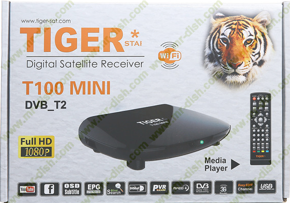 Review Tiger T100 Mini DVB S2 & DVB T2 and Software Update