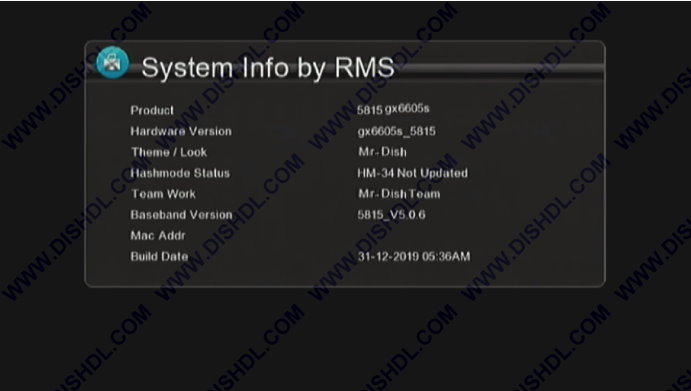 Gx6605S 5815 Receiver m3u File Sony Network Ok