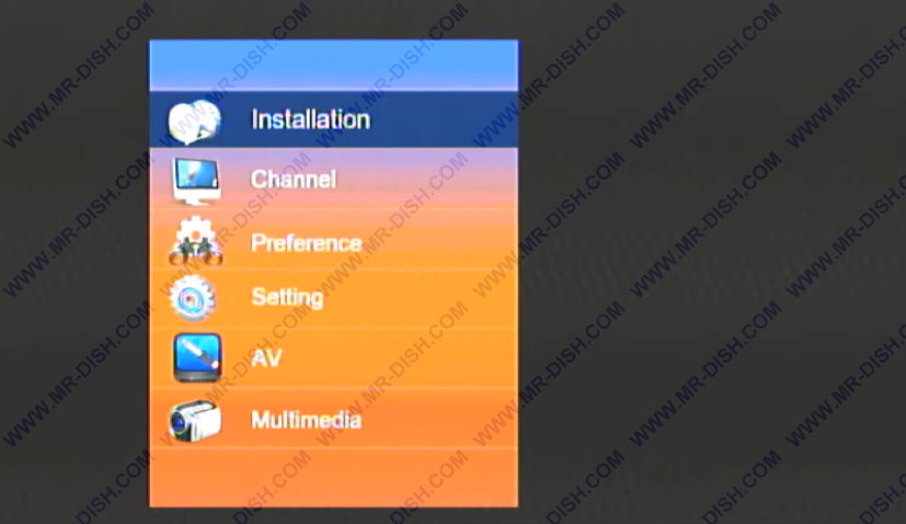 1506TV SOG Menu
