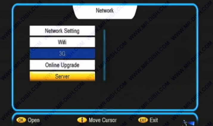 Server Option In Ali 3510C