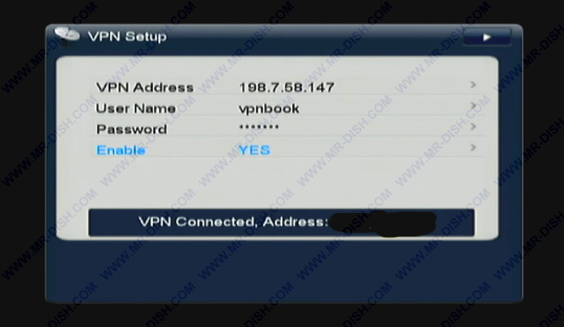 Successfully VPN Connet in Your Receiver