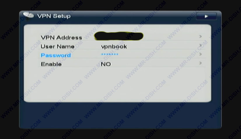 Username and Password For VPN