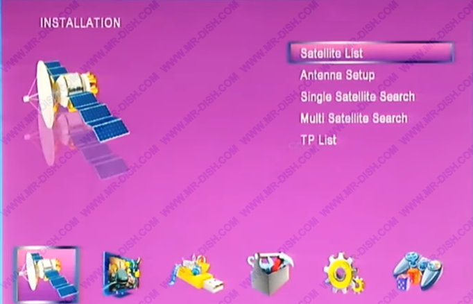 ALI3510C New Software Menu Interface