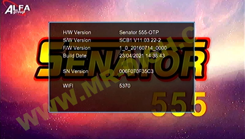 SENATOR 555 New Software V11.03.22-2
