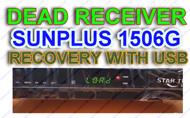 HOW TO REPAIR 1506G DEAD RECEIVER WITH USB