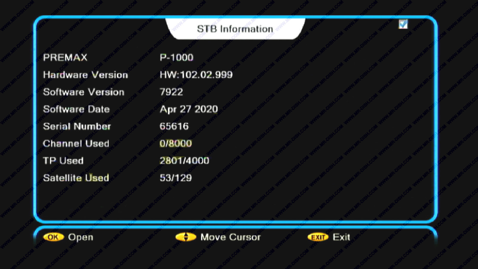 HW102.02.999 ALI3510C SOFTWARE WITH XTREAM IPTV MrDish