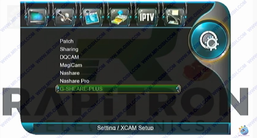 1507G 1G 8M RECEIVER SOFTWARE WITH GShare Plus