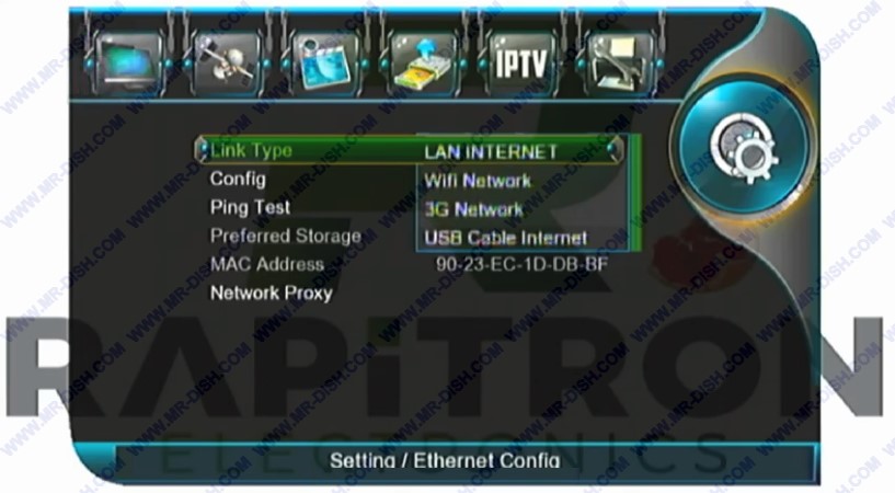 1507G 1G 8M RECEIVER SOFTWARE WITH 4 Network Option