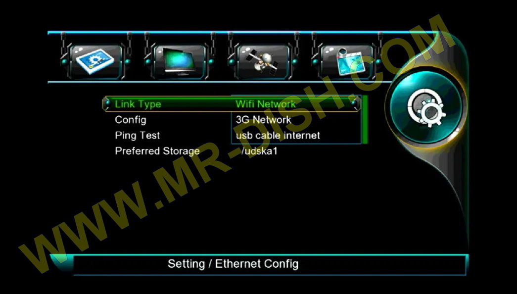 NEOSAT NS-1506HD Internet Connections