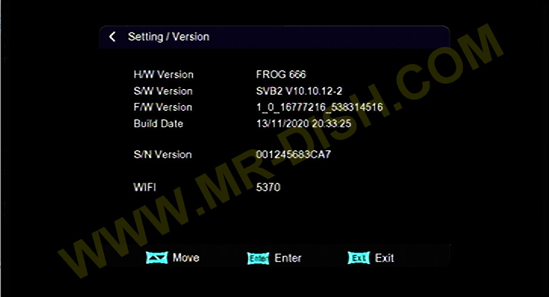 FROG 666 1506TV SVB2 NEW SOFTWARE Version SVB2 V10.10.12-2