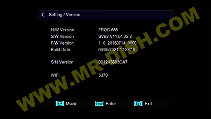 FROG 666 1506TV NEW SOFTWARE V11.04.05-2