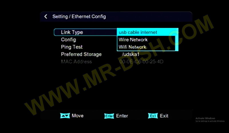 SCORPION 999 1506TV RECEIVER SVB2 SOFTWARE Ethernet Config