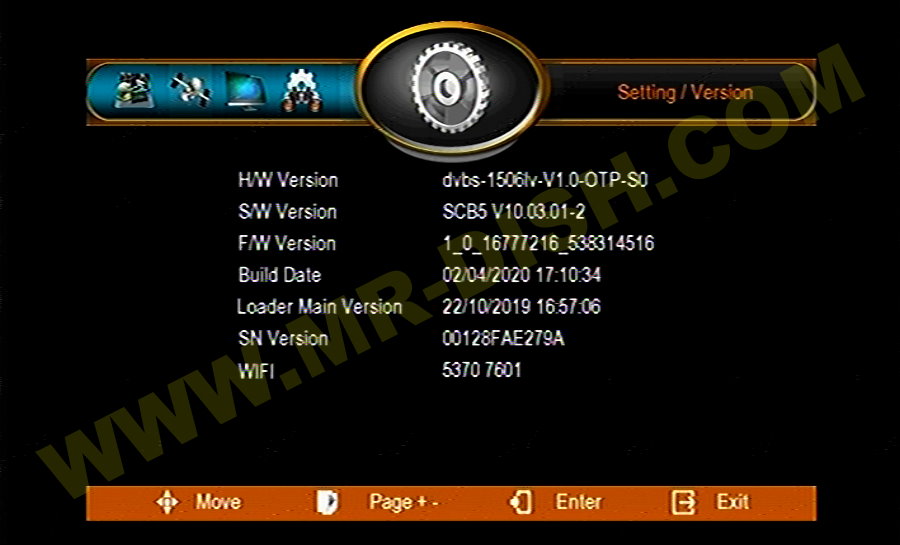 ECHOLINK EL-5050 1506LV SCB5 Menu