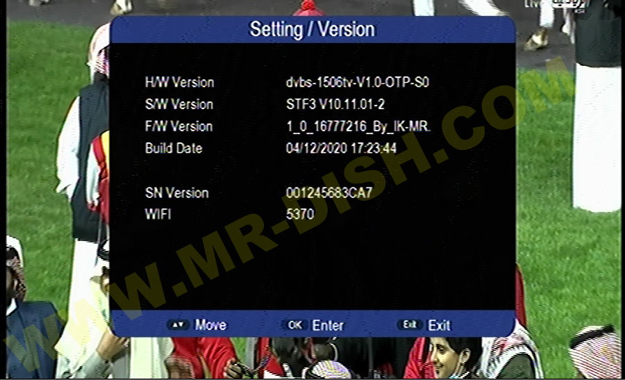 ECOLINK EI7000 NEXT 1506TV New STF3 Menu Software Version