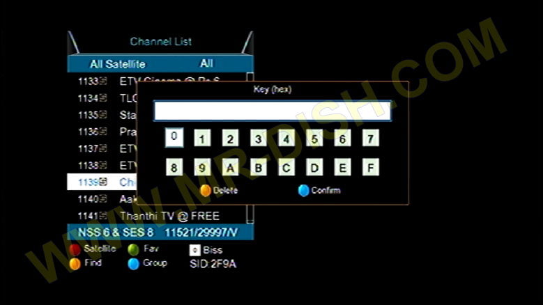 Direct Key Codes direct key - Mr-Dish