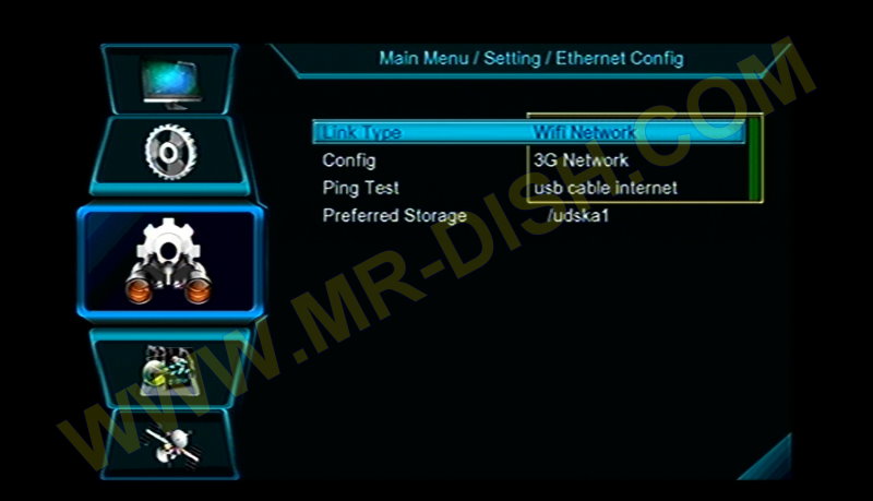 NEOSAT 1506TV SCB3 SOFTWARE Network Option