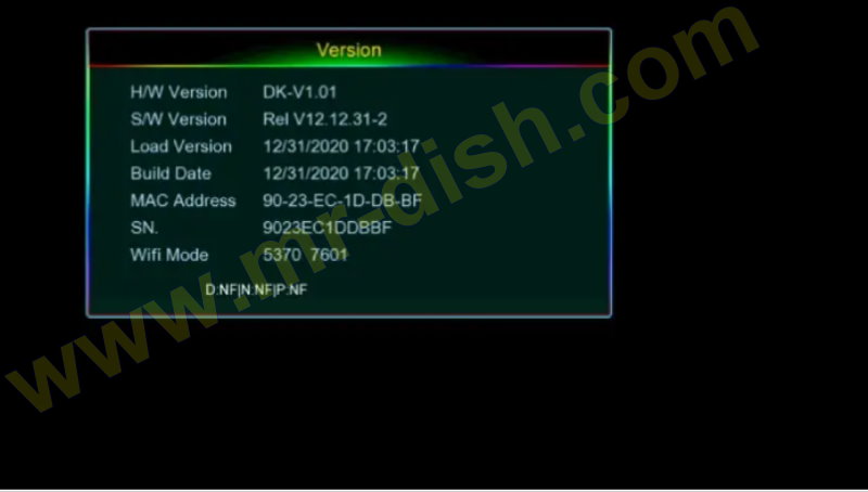 VISION PREMIUM II 1507G 8M NEW SOFTWARE Update Information