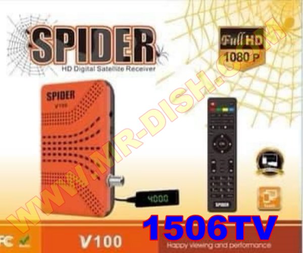 SPIDER V100 1506TV RECEIVER NEW SOFTWARE