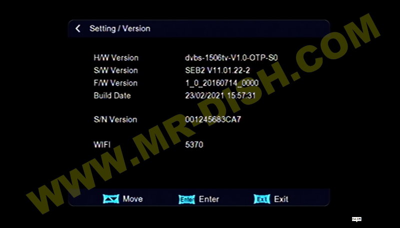 COBRA 1506TV 4M SEB2 NEW Software Information