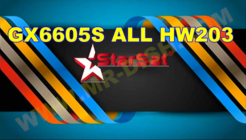 GX6605S ALL HW203 STARSAT SOFTWARE