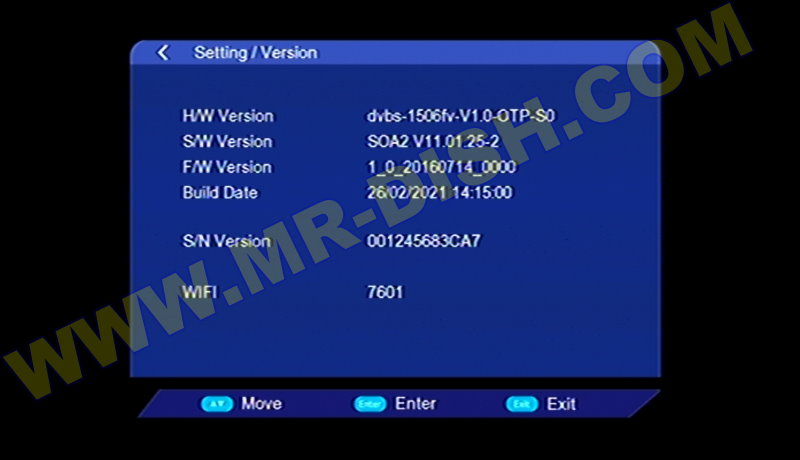 VANSTAR 1506FV 1506TV 4M NEW SOFTWARE V11.01.25