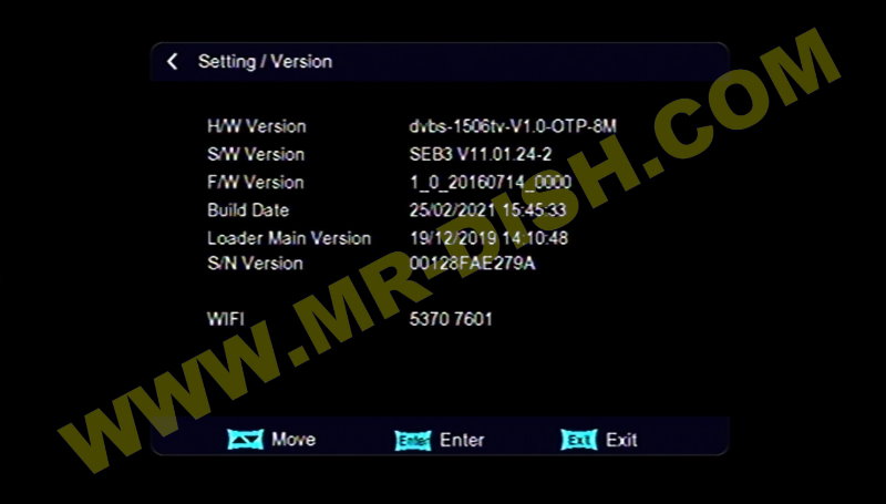 MATRIX ASH Y7 1506TV 8MB New Software Version