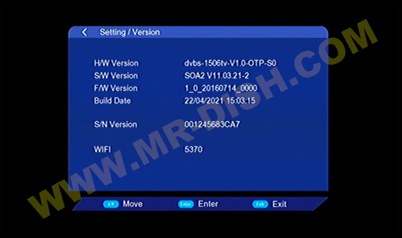 RELAX 999 1506TV 4MB SOA2 NEW SOFTWARE Information