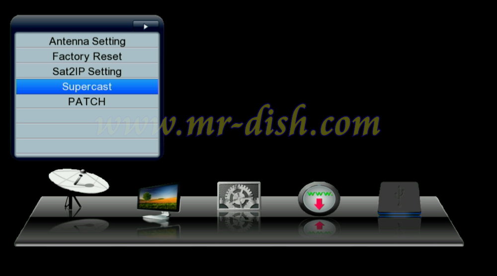 STARSAT Gx6605S HW203 U25 Menu