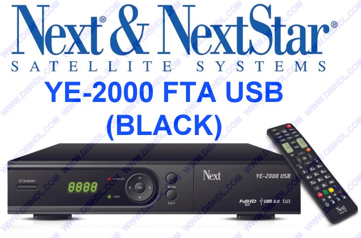 NEXT YE-2000 FTA USB BLACK RECEIVER SOFTWARE