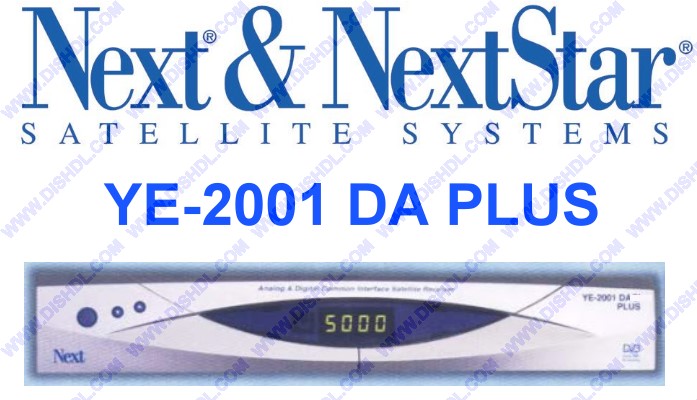 NEXT YE-2001 DA PLUS RECEIVER SOFTWARE